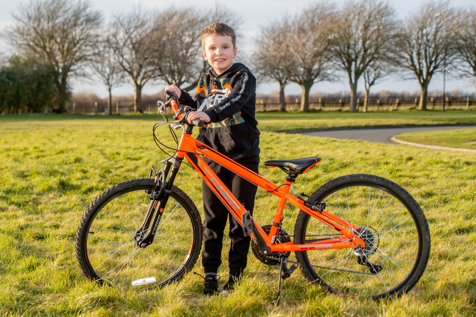 Callum Knights 7 is taking part in a sponsored bike ride