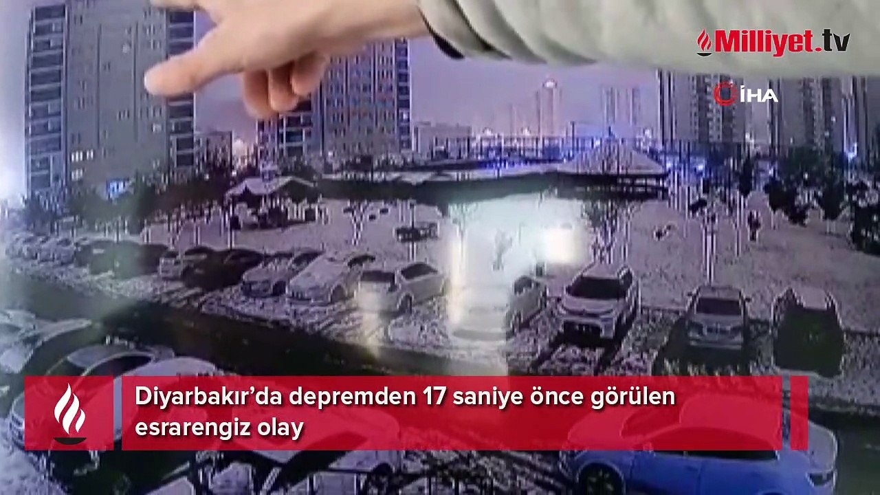 Diyarbakır’da depremden 17 saniye önce görülen esrarengiz olay