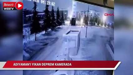 Adıyaman'ı yıkan deprem kamerada