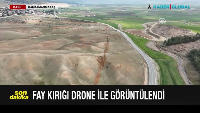 Depremler sonrası kilometrelerce uzanıyor! Fay kırığı ilk kez havadan görüntülendi