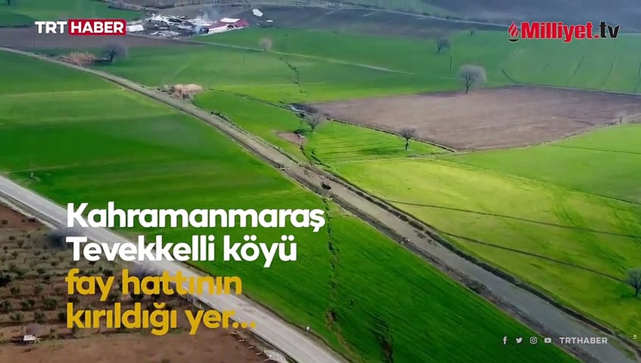 Kahramanmaraş’taki fay kırığı görüntülendi! Kilometrelerce uzunlukta