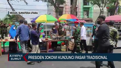 Presiden Jokowi Kunjungi Pasar Bakti dan Halat di Medan