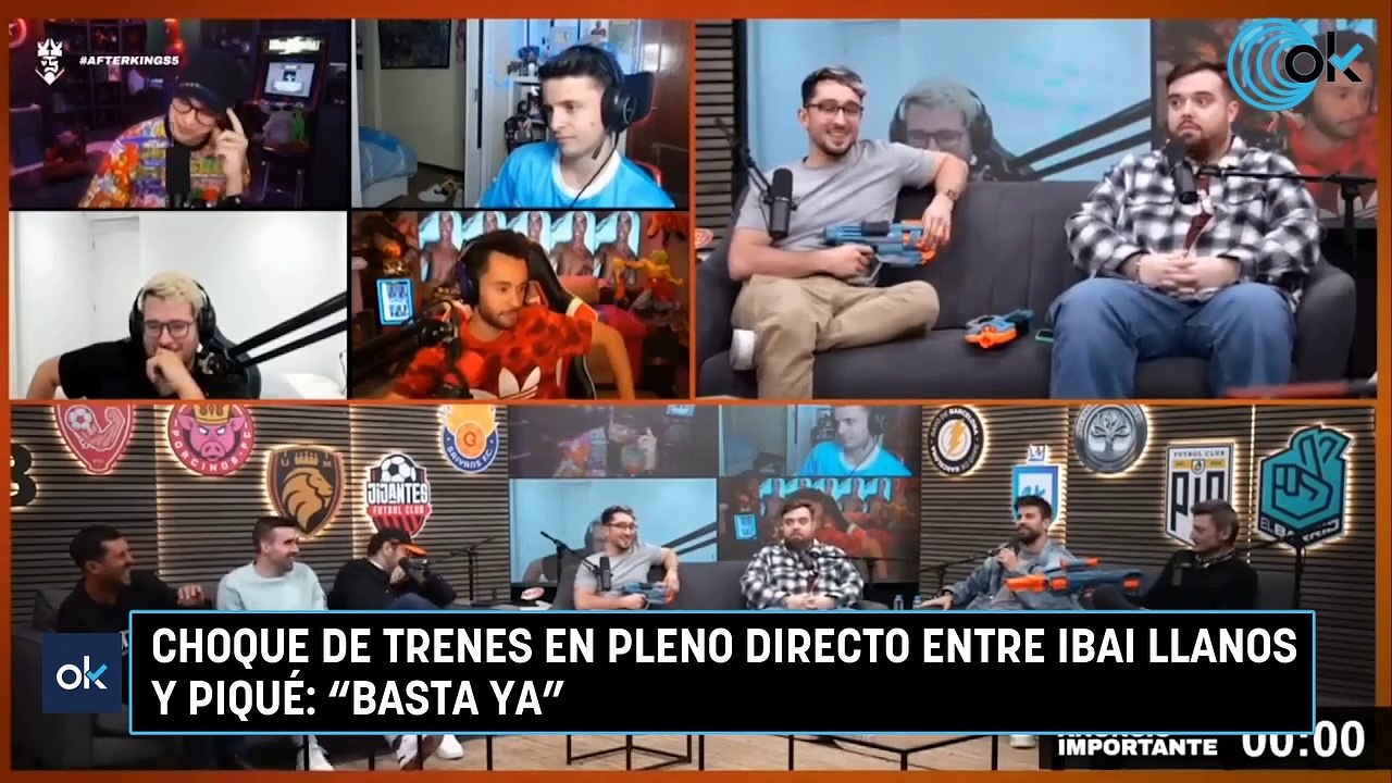 Choque de trenes en pleno directo entre Ibai Llanos y Piqué: "Basta ya"