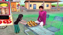 Mehanat or imandari ki kamayi - Choti ladki ki mehannat - moral stories - hindi moral stories - golgappe - cartoon