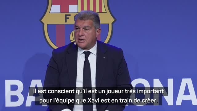 Barça - Laporta : Nous sommes très heureux avec Dembélé