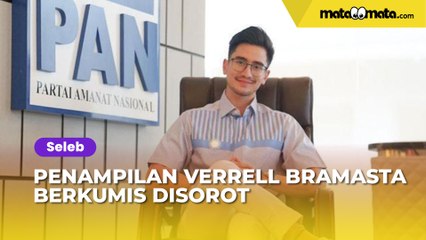 Nangkring di Kantor Partai Politik, Penampilan Verrell Bramasta Berkumis Disorot: Bapak-bapak Banget