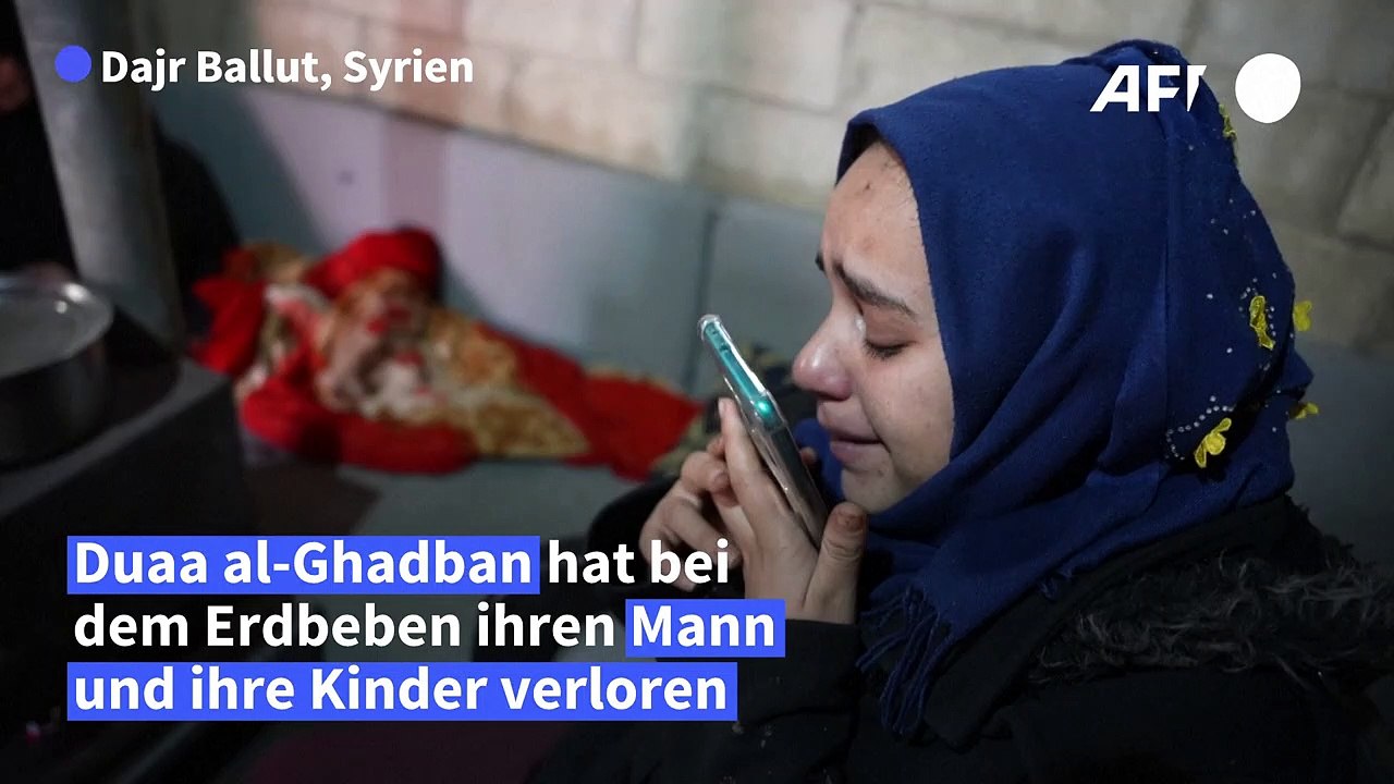 Syrerin verliert komplette Familie bei Erdbeben