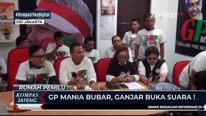 GP Mania Bubar, Ganjar Pranowo Buka Suara!