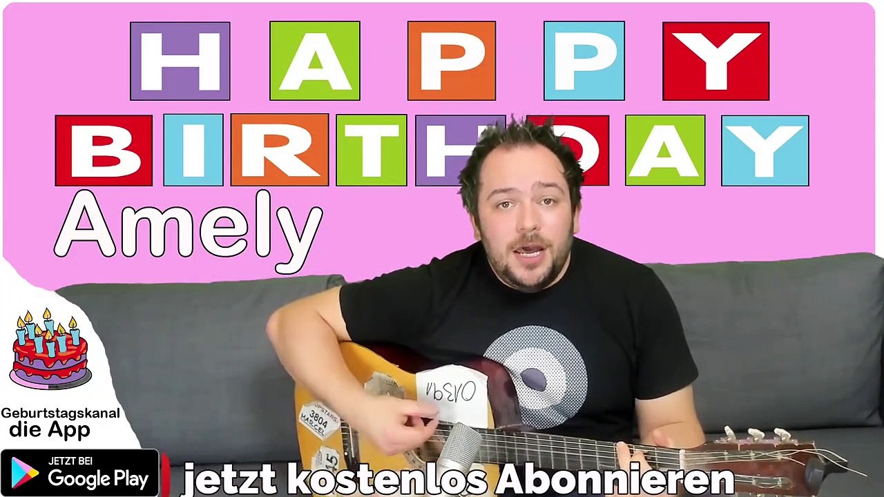 Happy Birthday, Amely! Geburtstagsgrüße an Amely