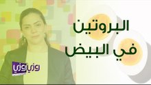 كمية البروتين في البيض