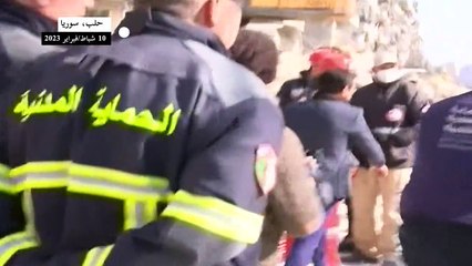 الأسد يتفقد أضرار الزلزال في حلب