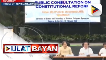 Serye ng out-of-town public consultations sa charter change, sinimulan na ng komite sa Kamara