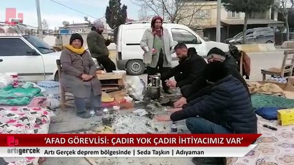AFAD Görevlisi: Çadır yok