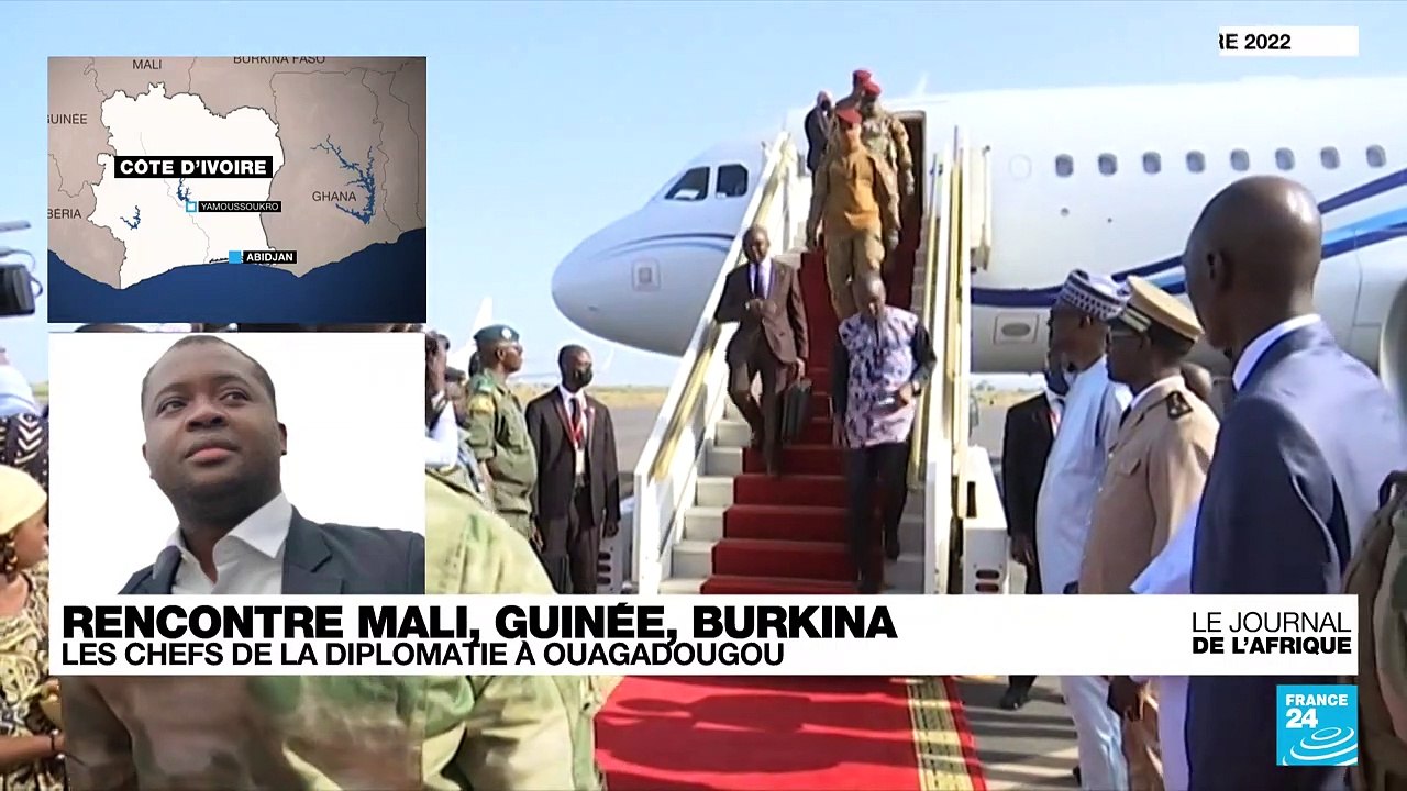 Rencontre entre les chefs de la diplomatie du Mali, de la Guinée et du Burkina, à Ouagadougou