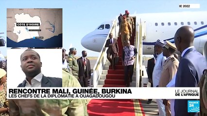 Rencontre entre les chefs de la diplomatie du Mali, de la Guinée et du Burkina, à Ouagadougou
