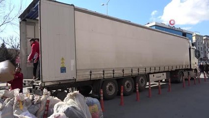 Bakırköy Adliyesi'nden deprem bölgesine yardım kolileri yola çıktı