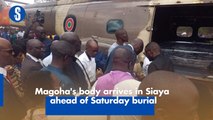 Magoha's body arrives in Siaya ahead of Saturday burial