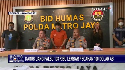Kasus Uang Palsu 108 Ribu Lembar Dolar AS, Polisi: Setoran Pelaku Ketahuan Dicek Bank di Bekasi
