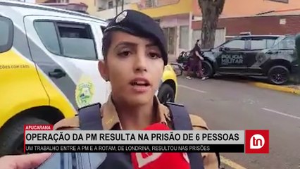 PM de Apucarana realiza operação com apoio do Choque de Londrina; veja