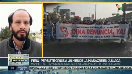 Peruanos se manifiestan en contra del Gobierno