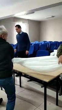 Deprem bölgesi için kefen hazırlığı