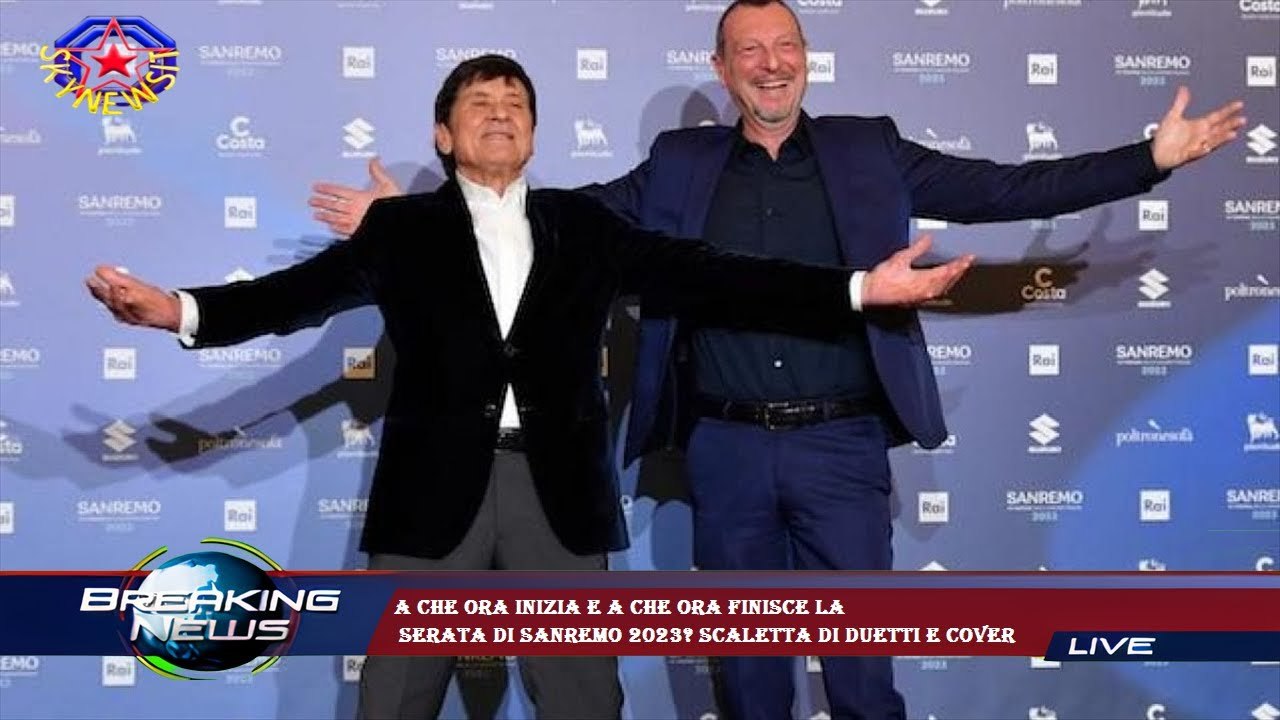 A che ora inizia e a che ora finisce la  serata di Sanremo 2023? Scaletta di duetti e cover