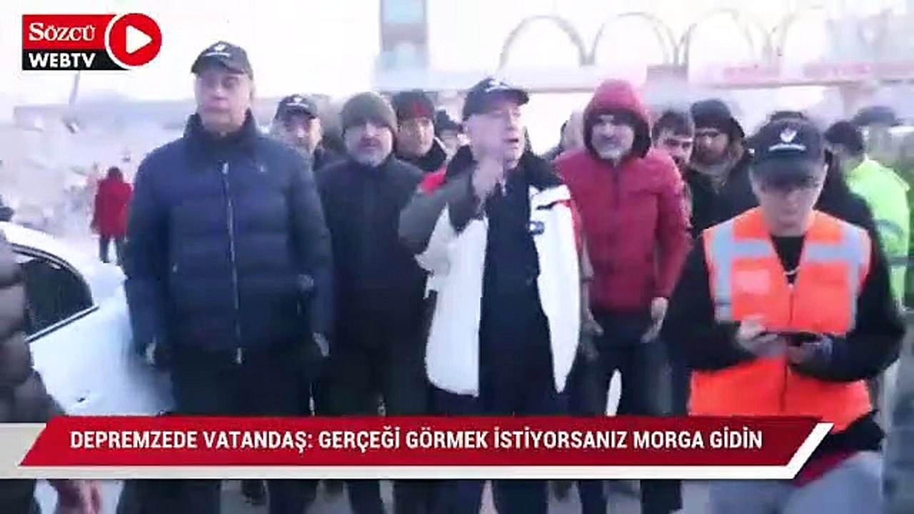 Depremzede vatandaş: Gerçeği görmek istiyorsanız morga gidin