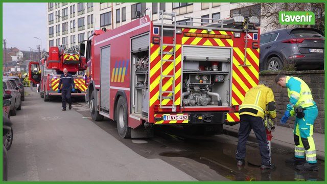 Incendie quai de Sambre à Namur