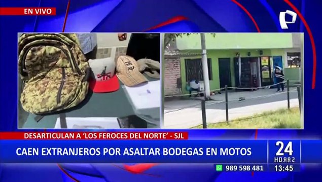 SJL: Capturan a extranjeros que integraban peligrosa banda de asaltantes en moto