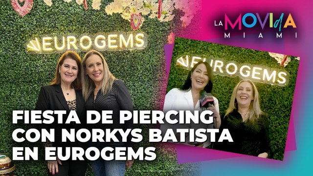 Fiesta de piercing con Norkys Batista en Eurogems - La Movida Miami