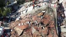Hatay’da depremin bıraktığı enkaz havadan görüntülendi