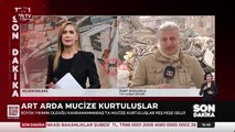 Depremzede yurttaş, TRT'nin canlı yayınına aniden daldı