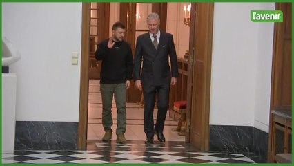 Zelensky a été accueilli au Palais royal par le roi Philippe