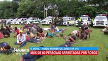 Arrestan a 60 personas tras operativo en el Cordón Ecológico en Santa Cruz, tras denuncias de robos en la zona