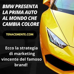 BMW presenta la prima auto che cambia colore!