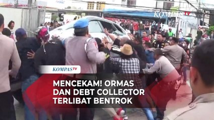 Mencekam! Bentrok Ormas dan Debt Collector di Bekasi, Polisi Lepaskan Tembakan