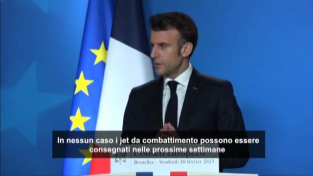 Macron: Jet a Ucraina impossibili nelle prossime settimane