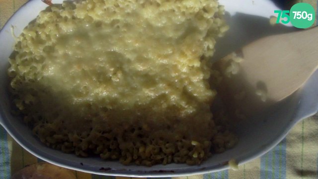 Gratin de pâte aux lardons
