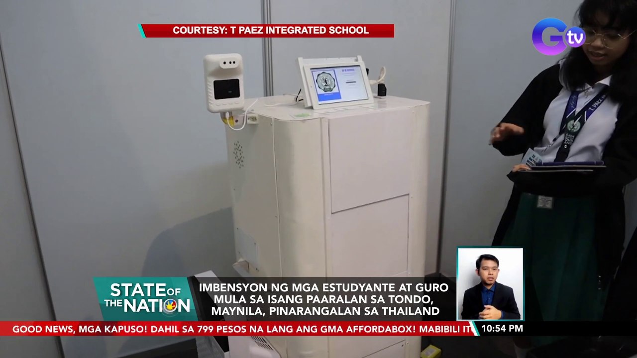 Imbensyon ng mga estudyante at guro mula sa isang paaralan sa Tondo, Maynila, pinarangalan sa thailand | SONA