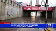 Arequipa: fuertes lluvias inundan principales hospitales