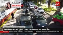 Ejército incursiona en calles de Uruapan, Michoacán, para reducir índices delictivos