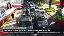 Ejército incursiona en calles de Uruapan, Michoacán, para reducir índices delictivos