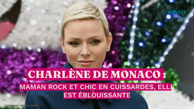 Charlène de Monaco : maman rock et chic en cuissardes, elle est éblouissante