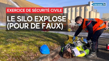 Exercice de sécurité civile à l'usine Cristal Union