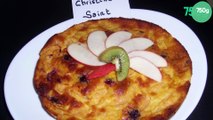 Clafoutis aux pêches, prunes et chocolat