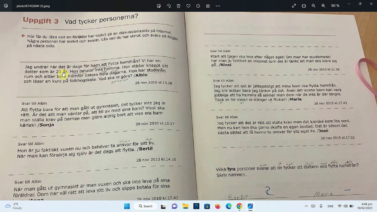 Sfi Nationella prov Läsförståelse 2011 Kurs D - حل اسئلة امتحان القراءة سويدي اسفي