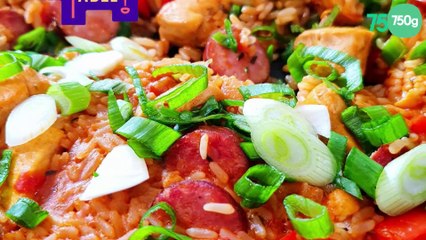 Jambalaya de volaille et saucisse fumée par Hugues Marrec et Louna
