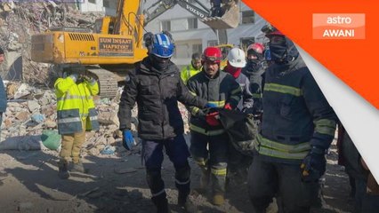 Gempa bumi Turkiye | Lima lagi mayat berjaya dibawa keluar SMART MAS-01