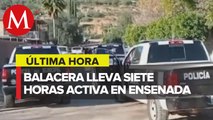 Balacera sigue desde hace siete horas en Ensenada, matan a perro policía