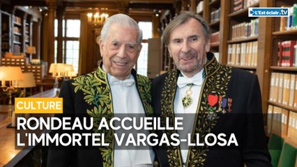 Daniel Rondeau reçoit Mario Vargas-Llosa sous la Coupole de l'Académie française